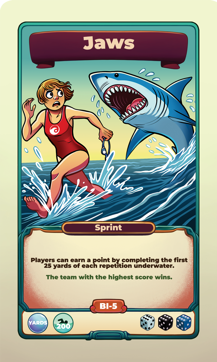 Jaws challenge card
